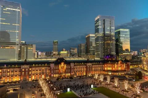 Tokyo Station Front Square 스톡 사진