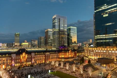 Tokyo Station Front Square Stock Photos