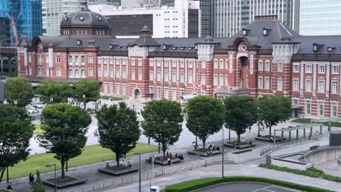 Tokyo Station Three Quarter View   Stock Footage 336677339