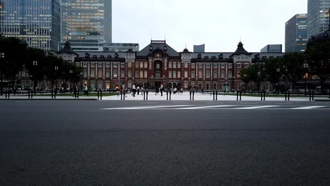 Tokyo Station Time Lapse Stock Footage 111822124