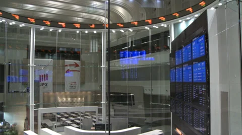 Tokyo Stock Exchange Stock-Footage 36775516