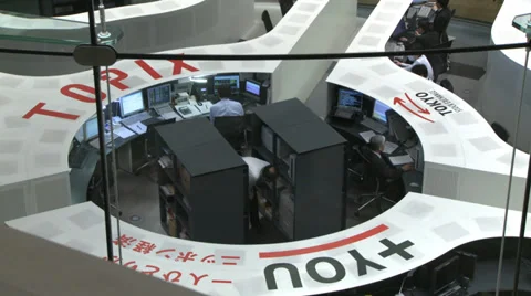 Tokyo Stock Exchange Stock Footage 36775591