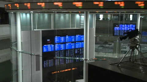Tokyo Stock Exchange Stock Footage 36775701