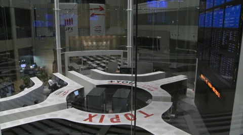 Tokyo Stock Exchange Stock Footage 36775741