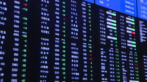 Tokyo Stock Exchange Stock-Footage 36776062