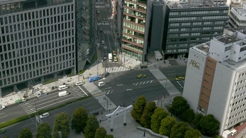 TOKYO STREET HIGH ANGLE Video stock 94681013