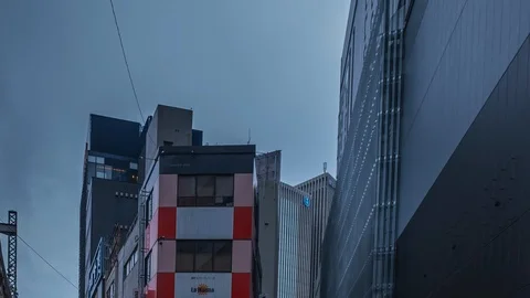 Tokyo Street Time Lapse Stock Footage 122656963