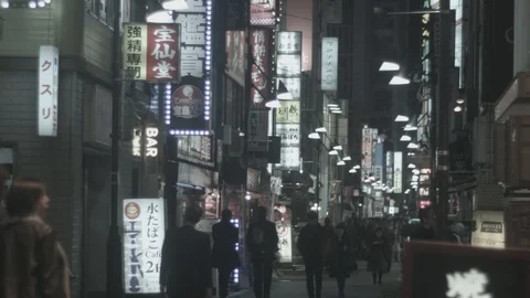 Tokyo streets (log) Stock Footage 126605395