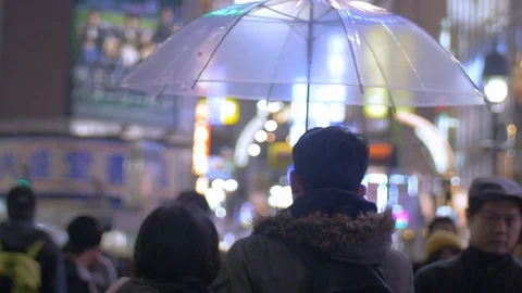 Tokyo streets at night Video stock 100191938