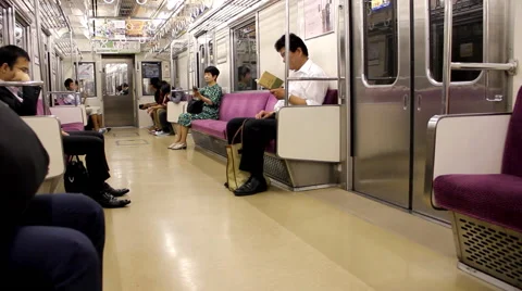 Tokyo subway (1) Stock Footage 41861782