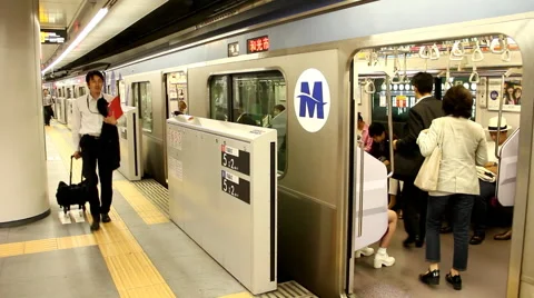 Tokyo subway (3) Stock Footage 41859818