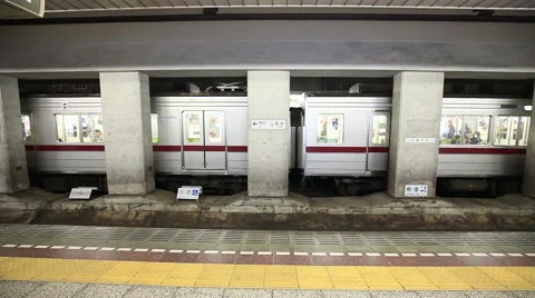 Tokyo subway station Video stock 60042732