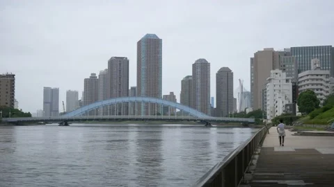 Tokyo Sumida River 2021May Stock Footage 154881897
