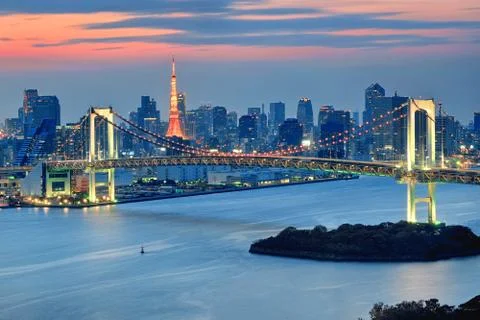 Tokyo &amp; Sunset Stock Photos
