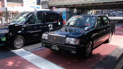 Tokyo Taxi Stock-Footage 103395503