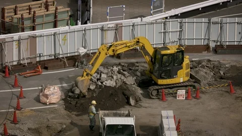 TOKYO TERRACE CONSTRUCTION Video stock 93192370