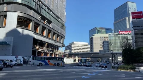 Tokyo Tokiwabashi redevelopment planned Video stock 148189045