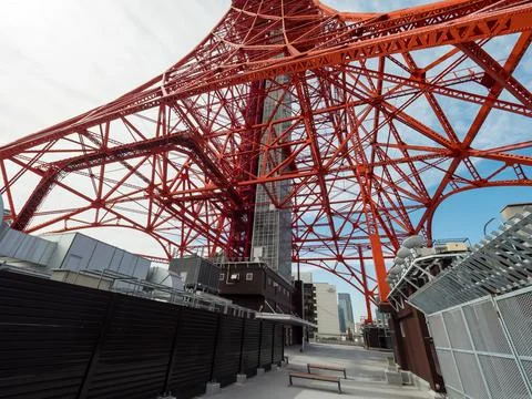 Tokyo tower daytime Stock Photos