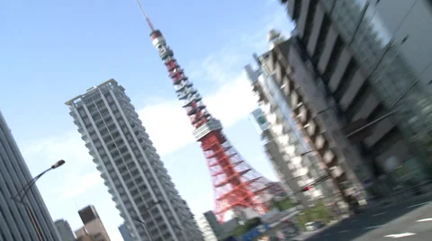 Tokyo Tower Stock Footage 31486350