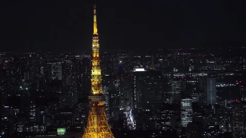 Tokyo Tower Graded 스톡 동영상 94870071