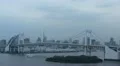 Tokyo Tower, Minato, Aerial View of Tokyo Skyline, Rainbow Bridge, Tokyo Bay HD Footage
