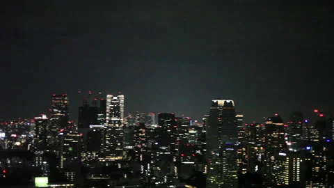 Tokyo Tower at night Stock Footage 161837535