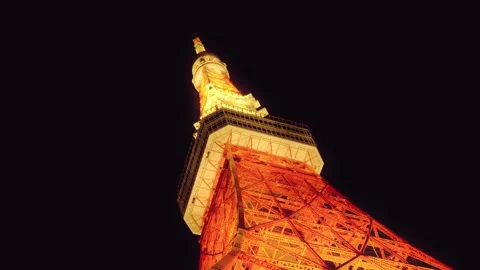 Tokyo Tower at Night 스톡 동영상 282660724