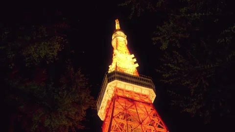 Tokyo Tower at Night 스톡 동영상 282660734