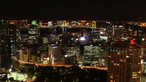 Tokyo Tower Night View Time-Lapse Photography Stock Footage 327602823