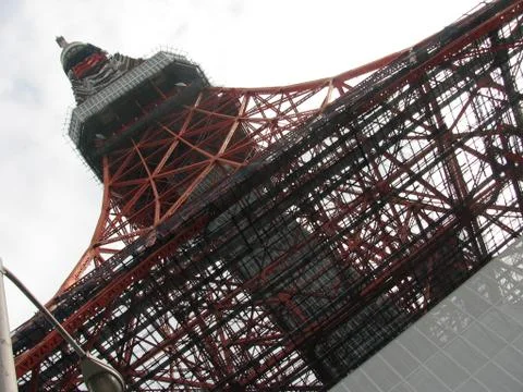 Tokyo tower up view 库存照片