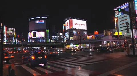 Tokyo traffic Stock Footage 7755691