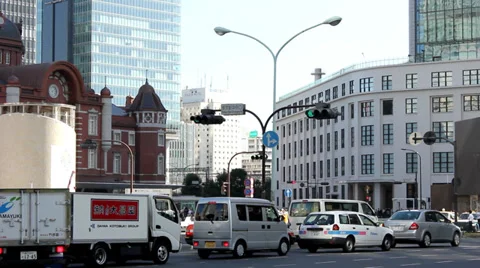 Tokyo traffic Stock Footage 34283245