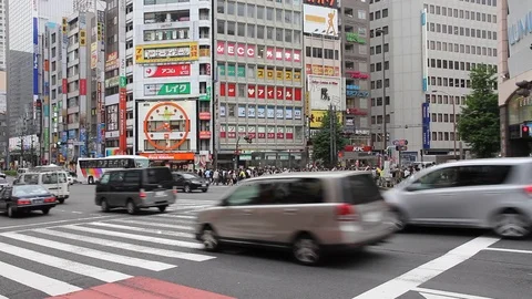 Tokyo traffic Stock Footage 74624494