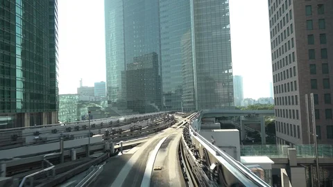 Tokyo from the train Stock Footage 94421886