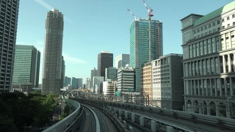 Tokyo from the train Stock Footage 94421979