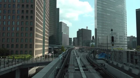 Tokyo from the train Stock Footage 94422363
