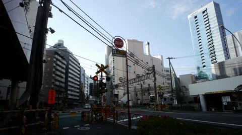 Tokyo train pass 1 Stock Footage 26194919