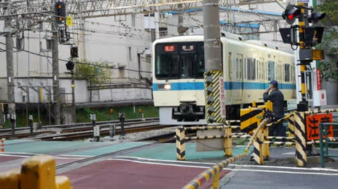 Tokyo train pass 2 Stock Footage 26194922