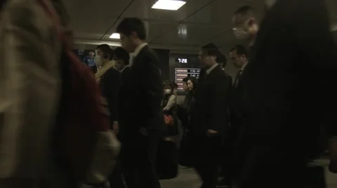 Tokyo Train Station Stock Footage 51405775