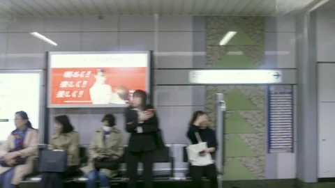TOKYO TRAIN STOP Video stock 94683120