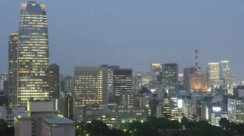 Tokyo at twilight Stock Footage 813025
