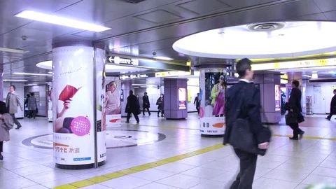 Tokyo underground Stock Footage 70178306
