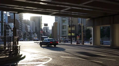 Tokyo Of The Underpass Of The Road (traffic Image) Stock Footage 66654448