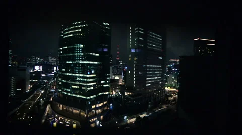 Tokyo Urban Cityscape View from Elevator -Ascending- Vídeos de archivo 51067287
