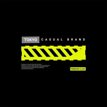 Tokyo writing design, suitable for screen printing t-shirts, clothes, apparel Stock Illustration