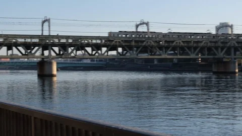 Tokyo's Commuter Train Stock Footage 100736163