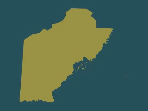 Toledo, Belize. Solid color shape 库存插图