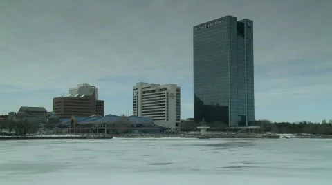 Toledo Ohio winter 2 Stock Footage 645981