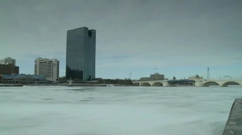 Toledo Ohio winter Stock Footage 645973