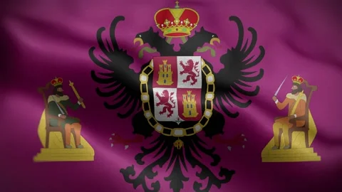 Toledo Spain Flag Loop Background 4K Stock Footage 151130812